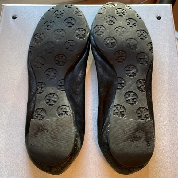 Tory Burch Black Ballet Flats Size 8 - Picture 4 of 4